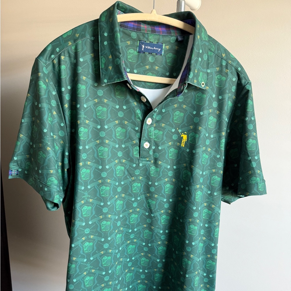 William Murray Green Polo Golf Shirt for Men